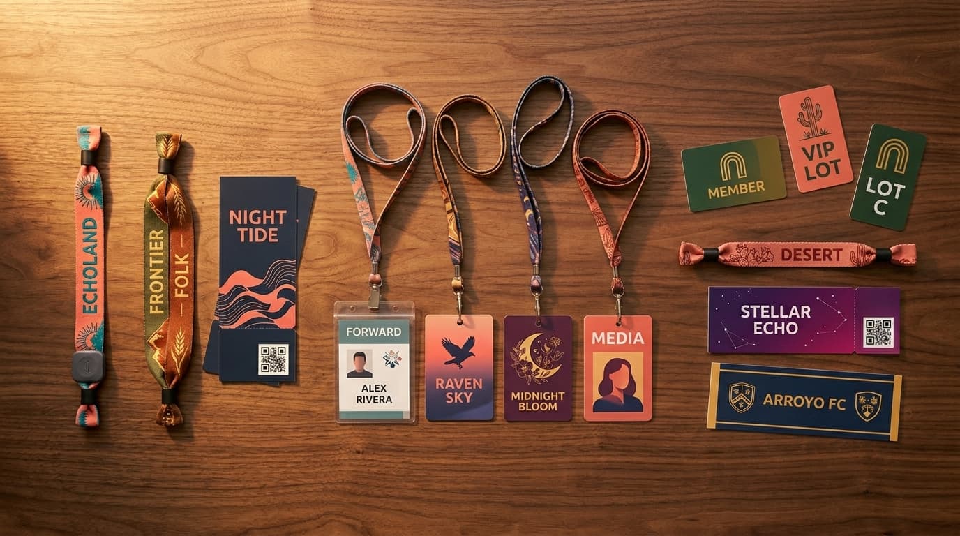 Multi-event support management architecture for the experience industry showing brands and events compartmentalized in a unified platform